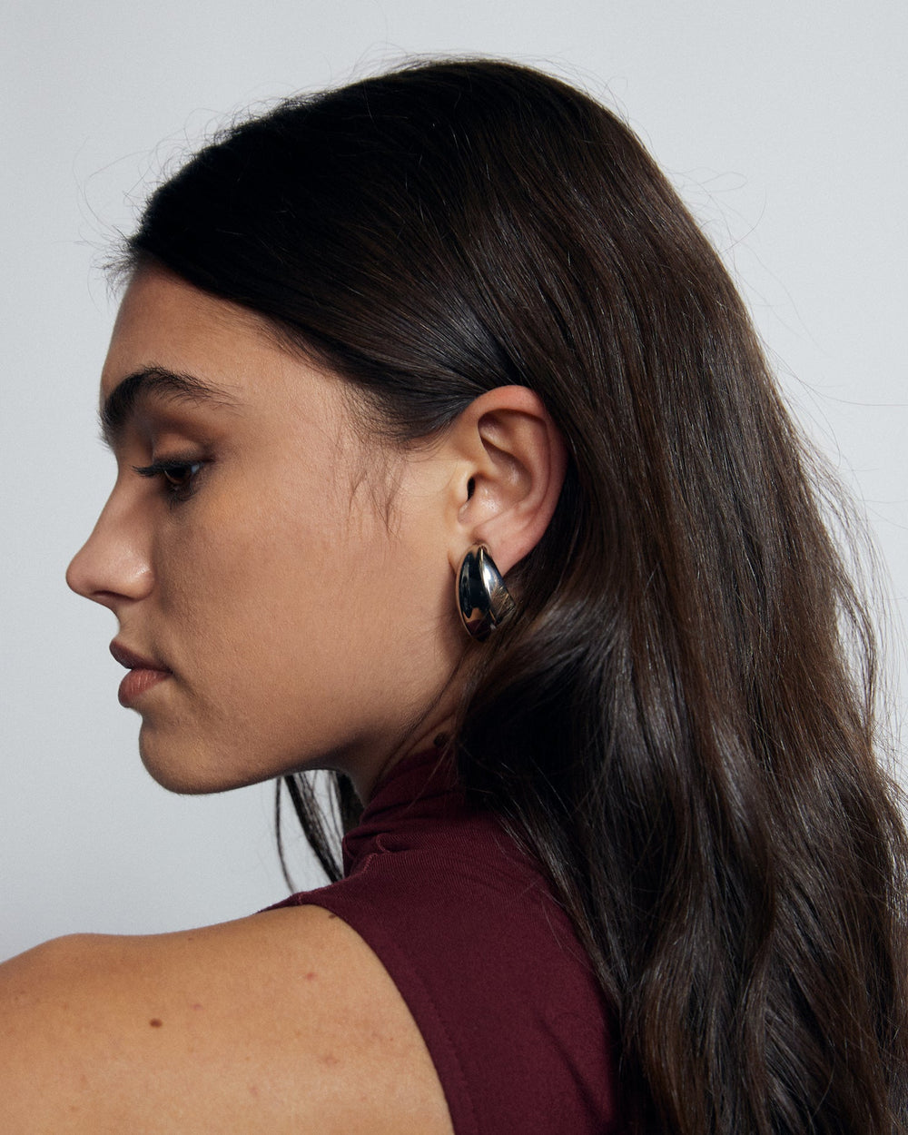 The Curled Earring Silver