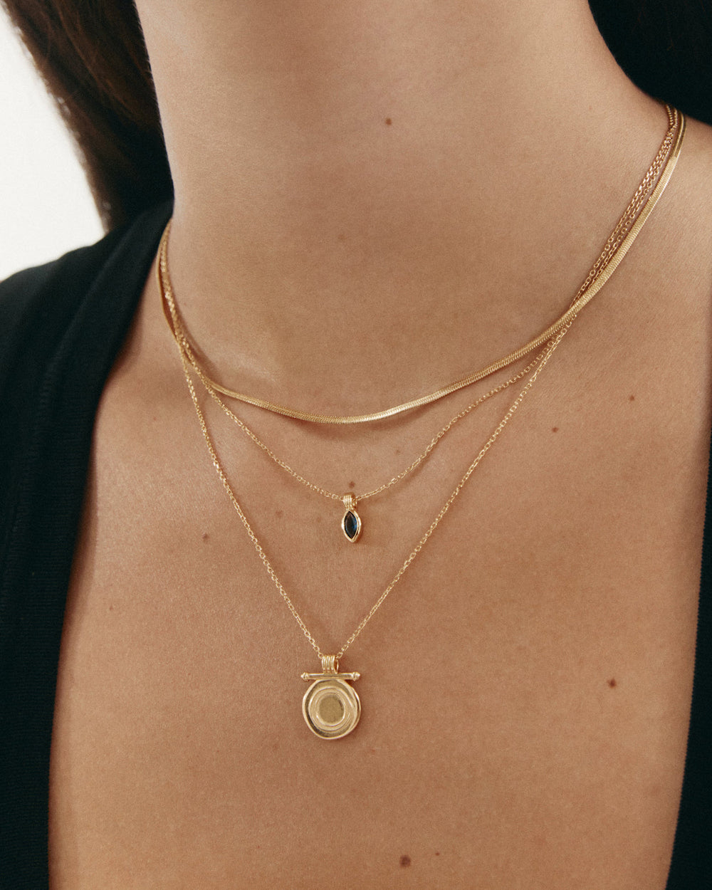 Elemental Herringbone Chain - Gold