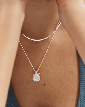 Elemental Herringbone Chain - Silver