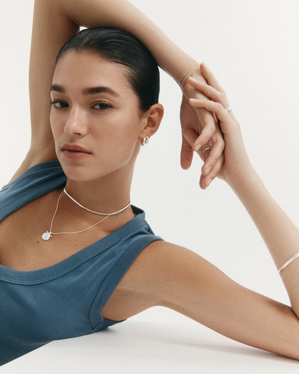 Elemental Herringbone Chain - Silver