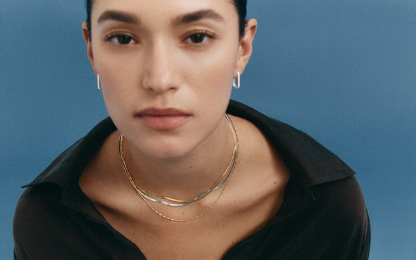 Elemental Herringbone Chain - Silver