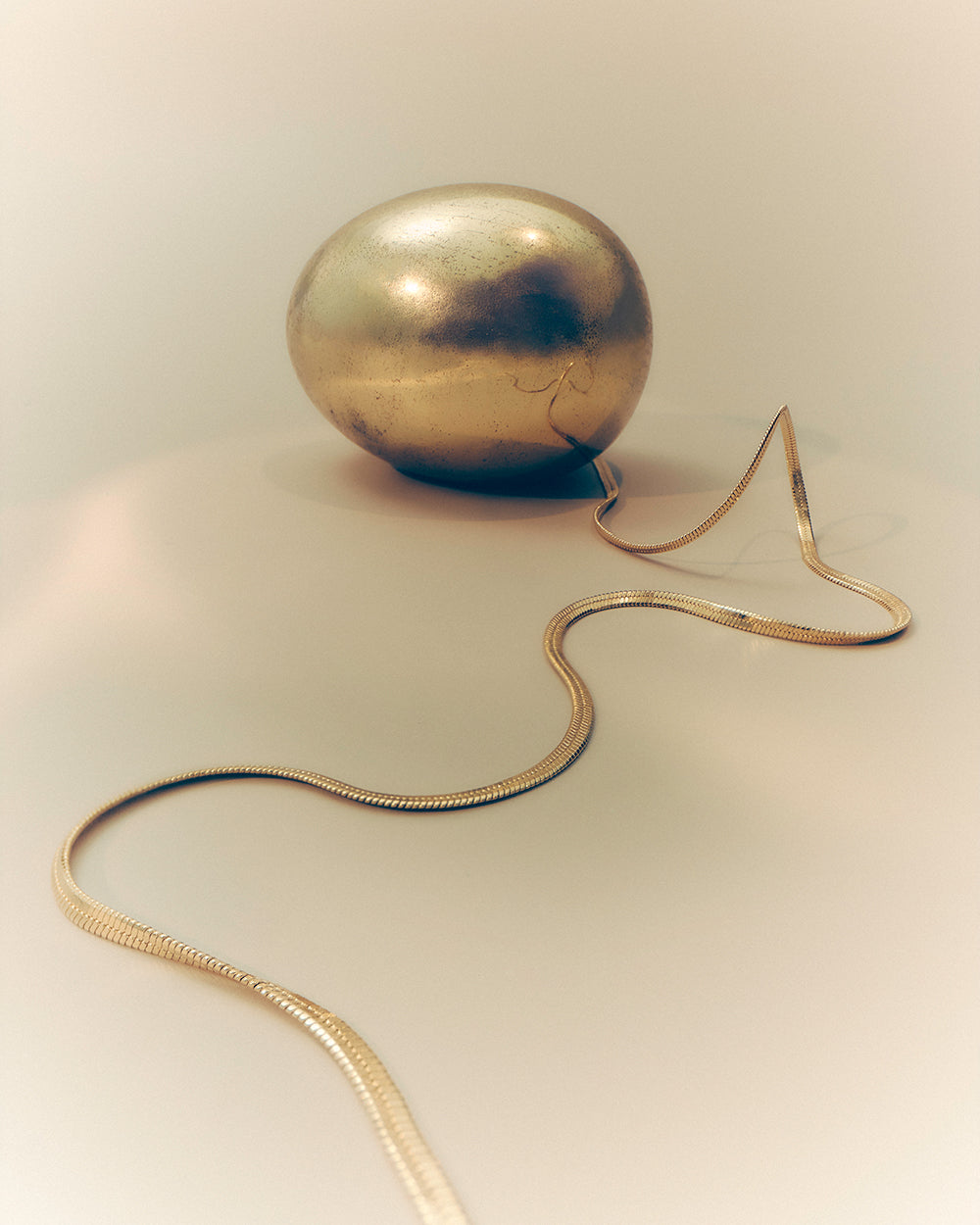 Elemental Herringbone Chain - Gold