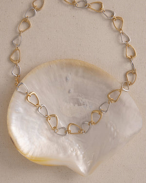Flux Necklace - Mixed Metal