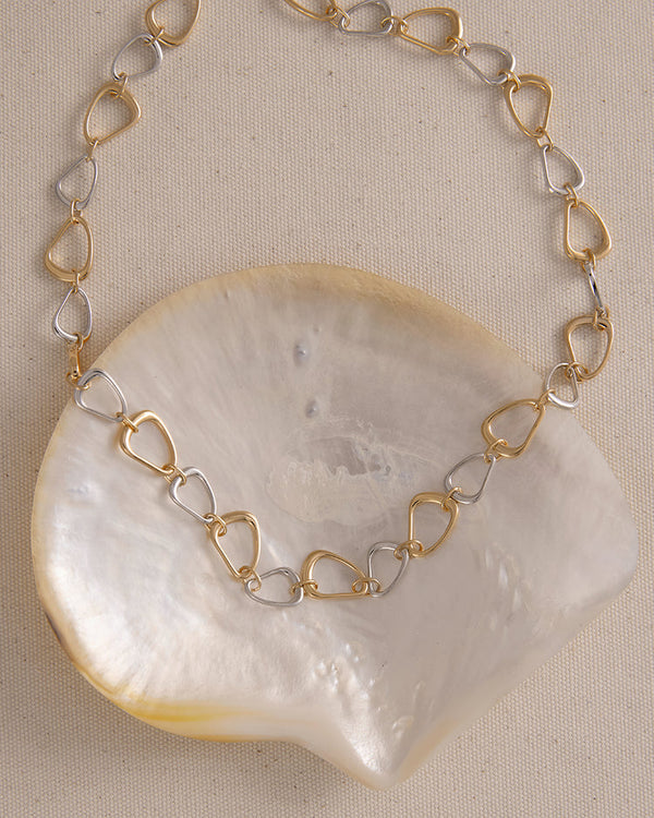 Flux Necklace - Mixed Metal