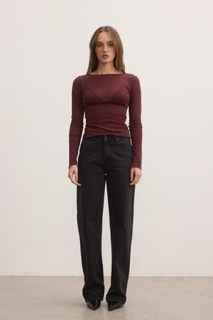 ZOE TOP - PLUM