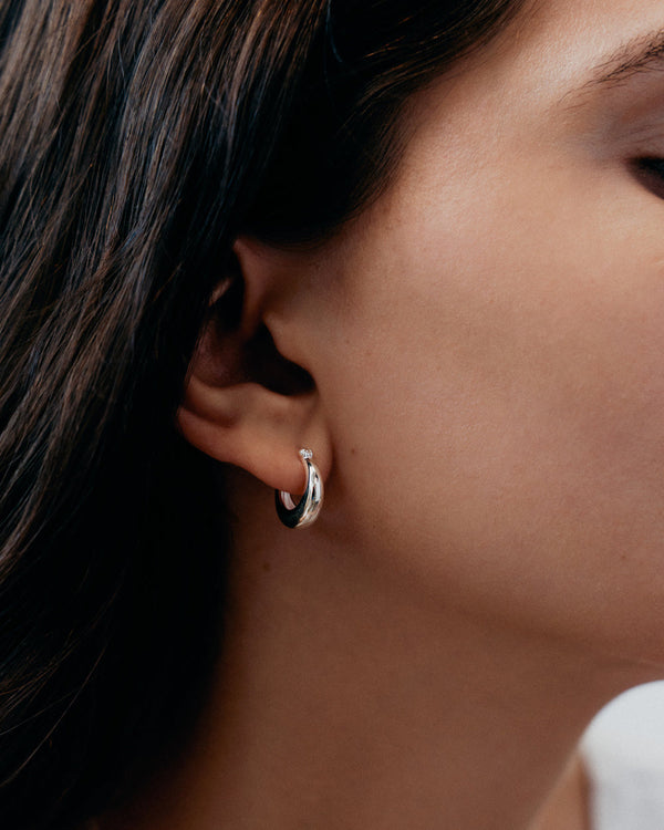 Glow Hoops Sterling Silver