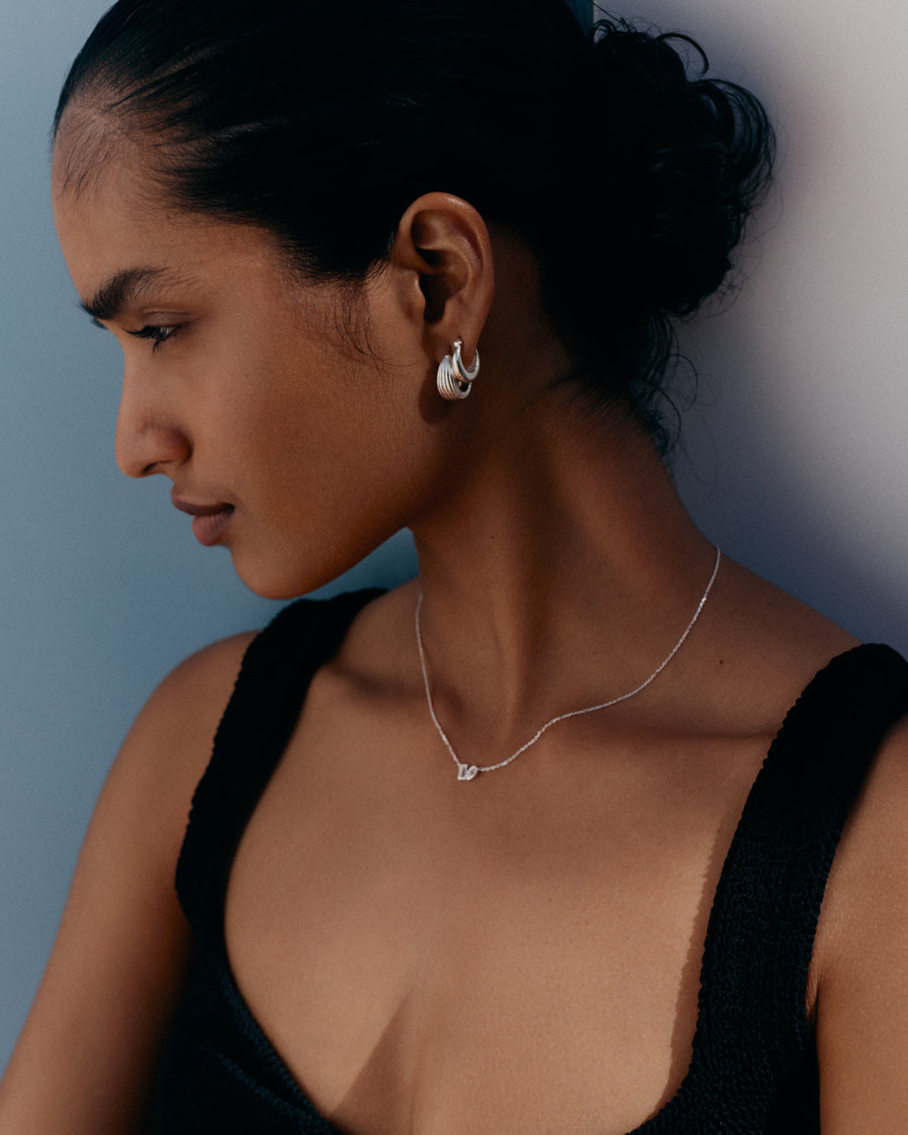 Mondo Hoops Sterling Silver