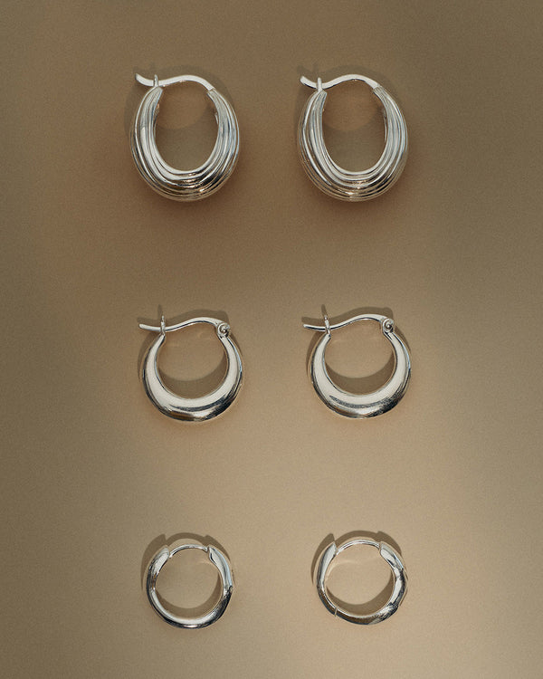 Glow Hoops Small - Sterling Silver
