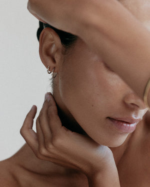 Contour Huggies - sterling silver
