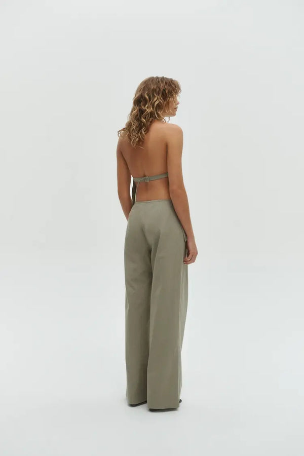 August Halter Top - Moss