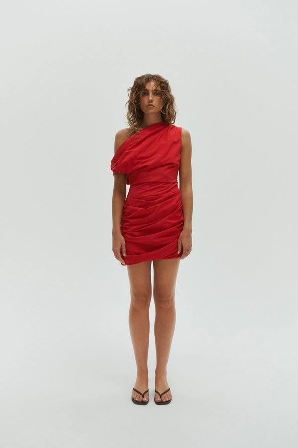 Nell Mini Dress - Ruby