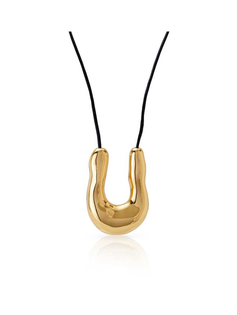 Fluid Necklace Gold