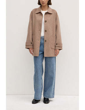 Pierra Wool Coat - Sable Marle
