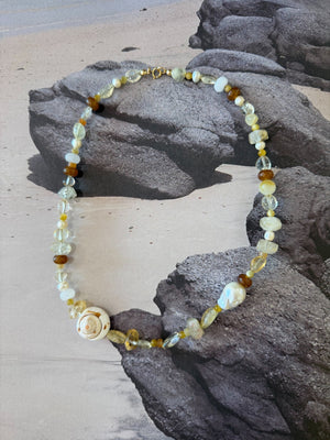 Beaded Necklace - Shell