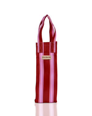 Wine Carrier - Cherry Red & Pink