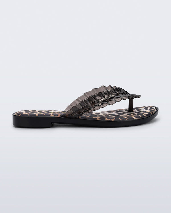 Ganni X Melissa Flip Flop Slim - Leopard