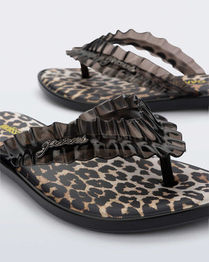 Ganni X Melissa Flip Flop Slim - Leopard
