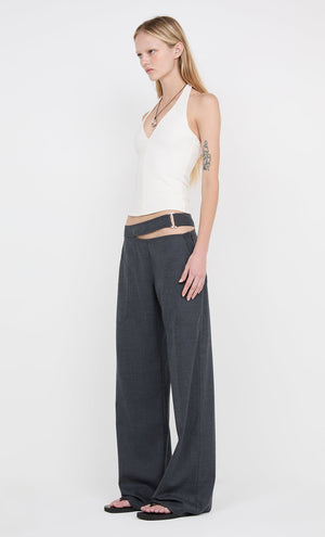 Ione Halter Top - Taupe