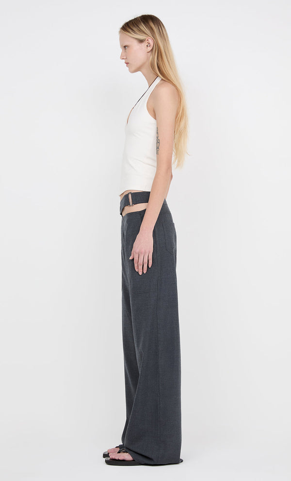 Ione Halter Top - Taupe