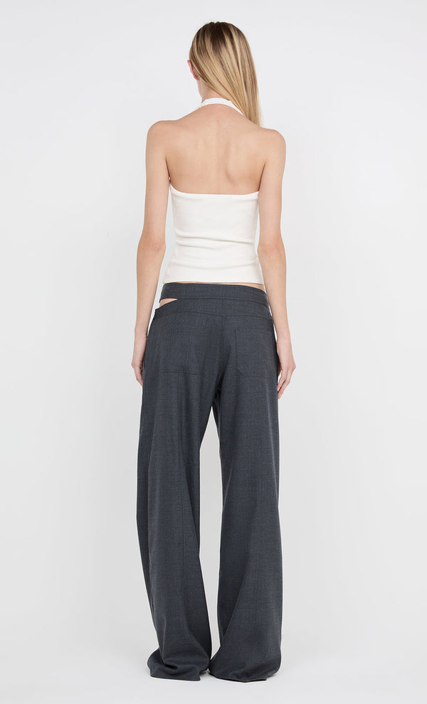 Ione Halter Top - Taupe