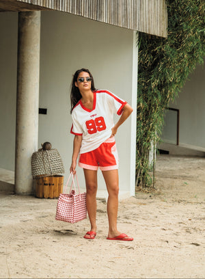 Chilli 99 Waffle Tee - Coconut