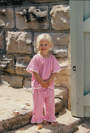 Penny Blouse - Strawberry Gingham