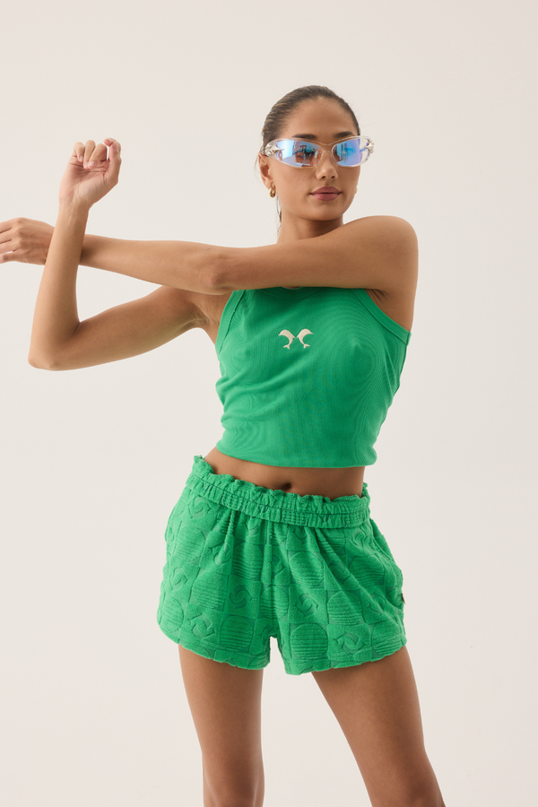 Cruise Terry Short Tropical Green