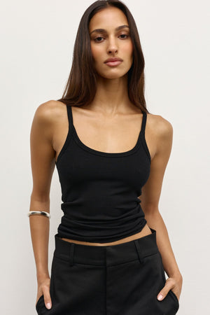 JAYLA TANK TOP - BLACK