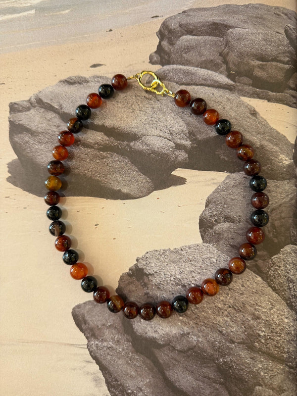 Beaded Necklace - Red