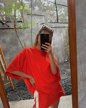 The Maya Mini Skirt -  Chilli
