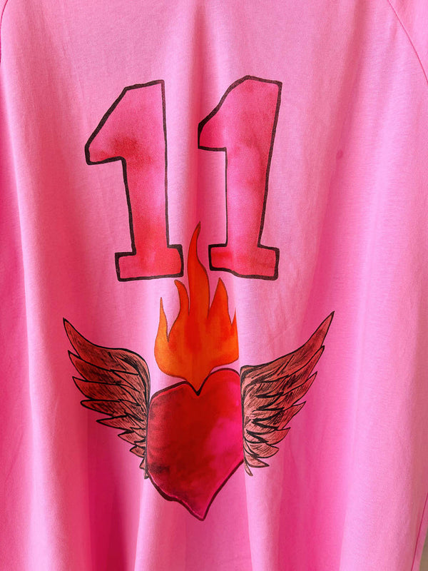 11 Hearts Jersey Tee - PINK