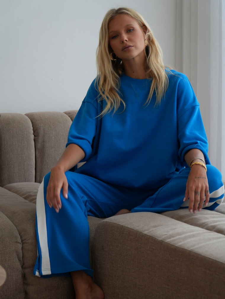The Mason Tee - Azure Blue