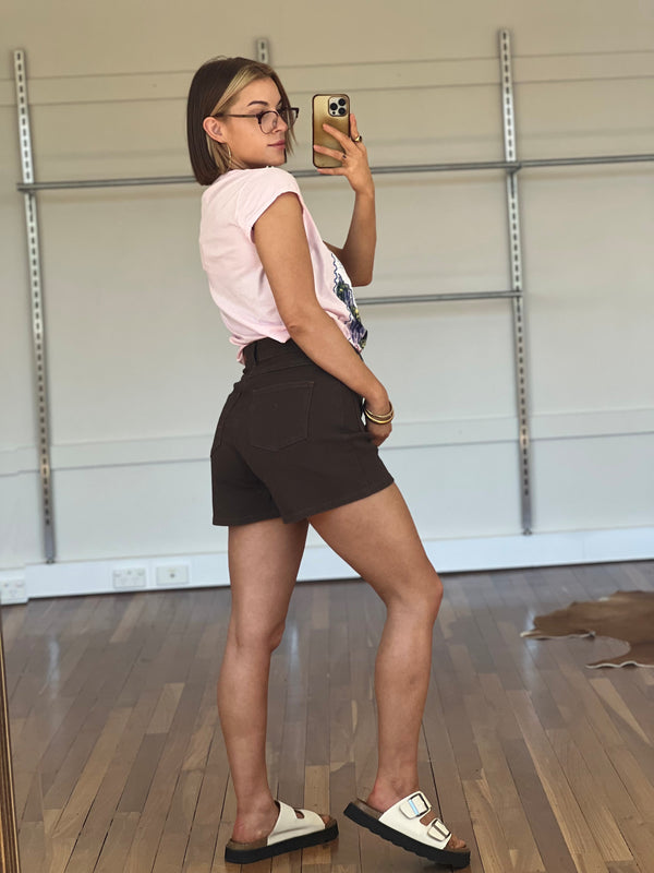 That 70's Denim Short - Chocolate