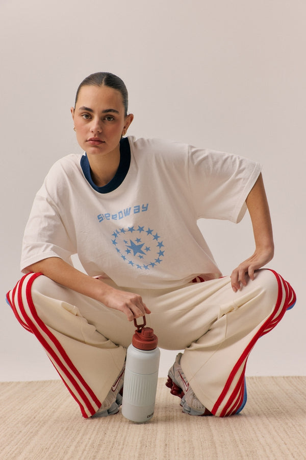 Speedway Oversized Tee - Snow