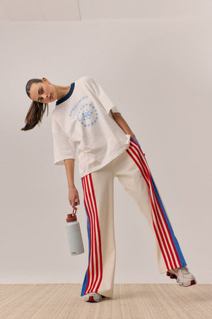 Speedway Oversized Tee - Snow