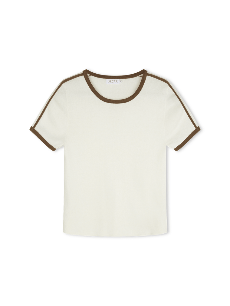 Mischa Tee - Cream & Cacao