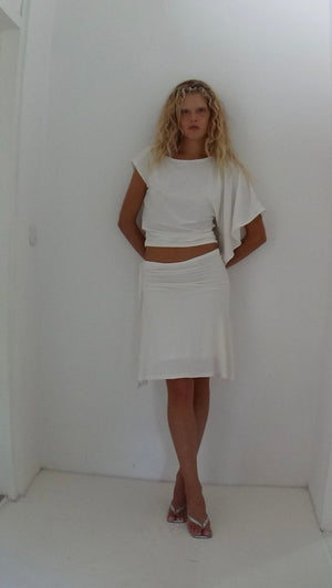 Gaia Skirt -  White