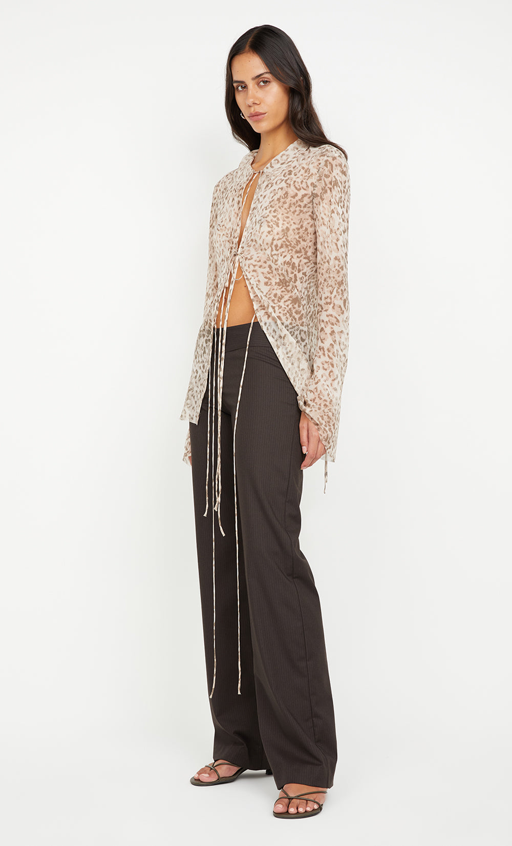 Feline Tie Blouse