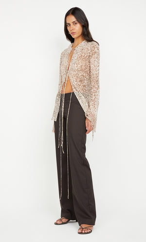 Feline Tie Blouse
