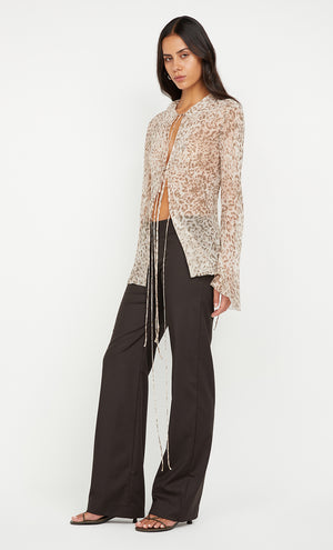 Feline Tie Blouse