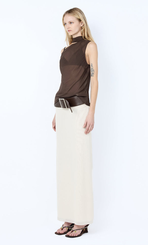 Augustin Scarf Top - Dark Chocolate