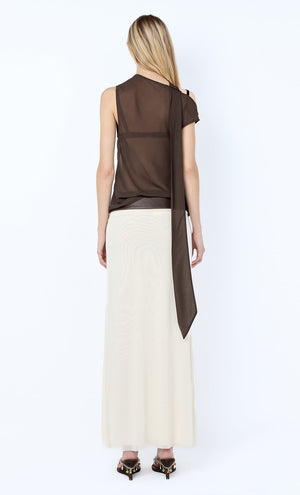 Augustin Scarf Top - Dark Chocolate