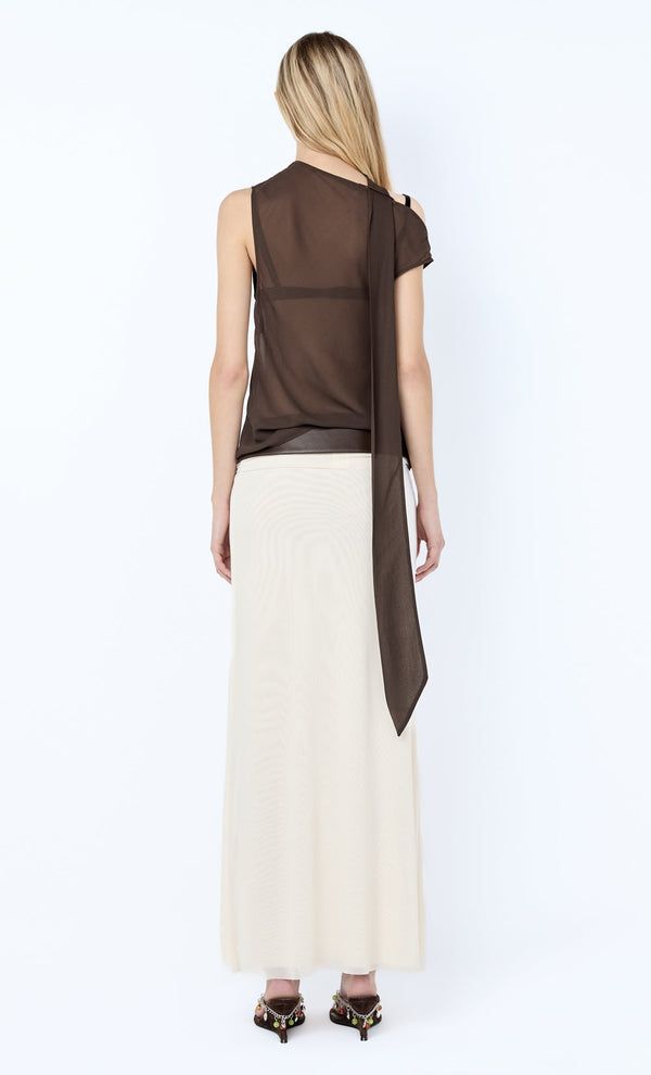 Augustin Scarf Top - Dark Chocolate