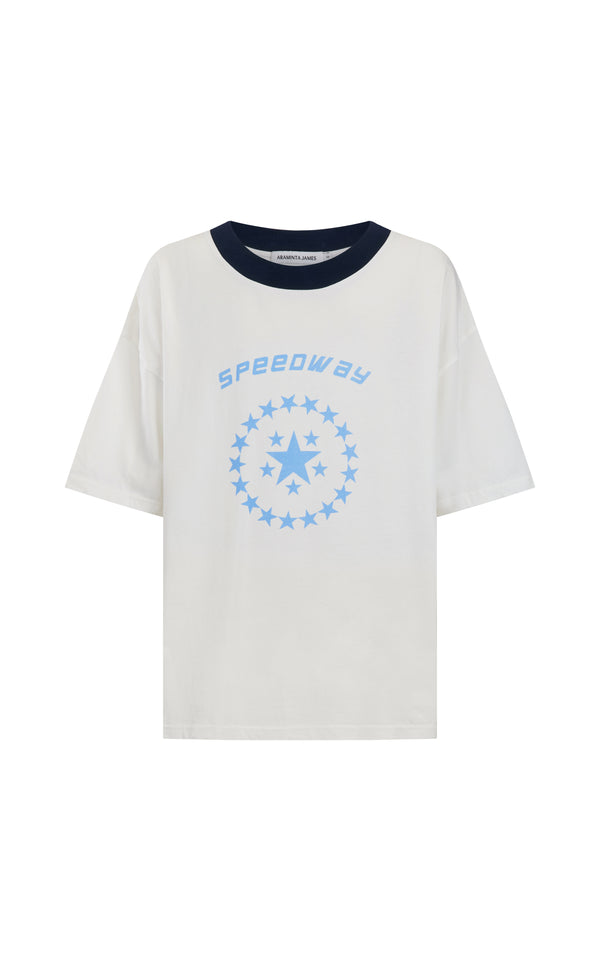 Speedway Oversized Tee - Snow
