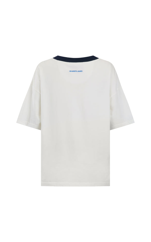Speedway Oversized Tee - Snow