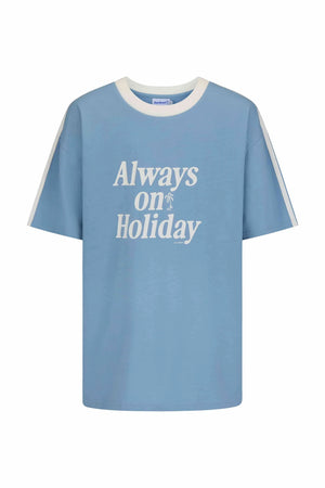 Always On Holiday T-Shirt - Dusk Blue