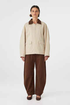 Rory Jacket - Beige & Espresso