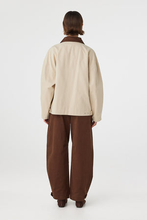 Rory Jacket - Beige & Espresso