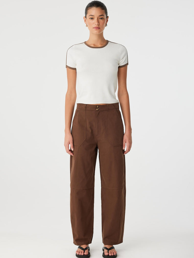 Mischa Tee - Cream & Cacao