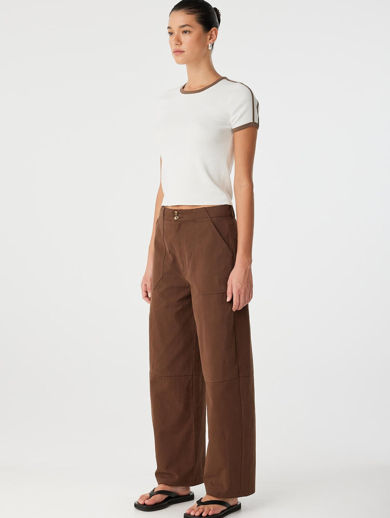 Mischa Tee - Cream & Cacao